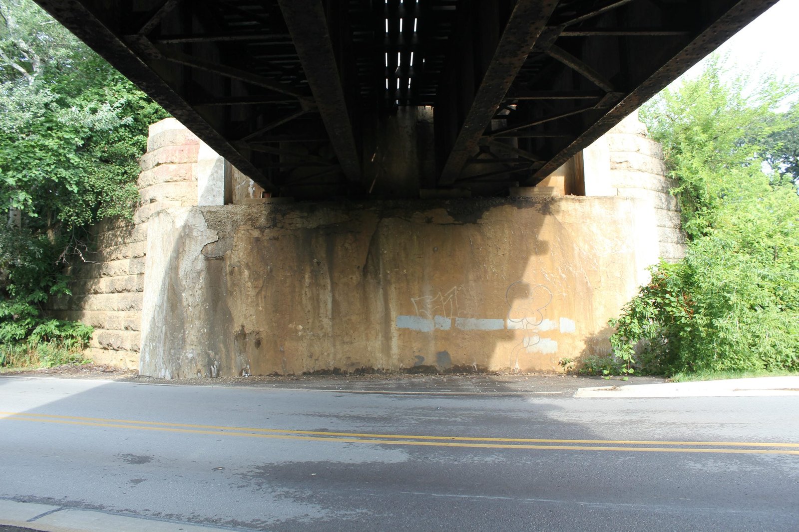 Under bridge